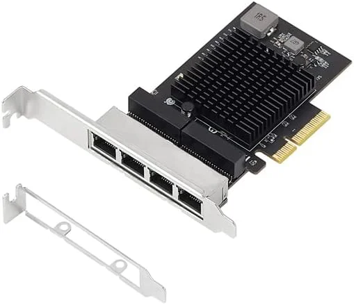 کارت شبکه سرور چهار پورت 2.5 گیگابیتی PCIe RJ45s Lan با تراشه Realtek 8125b و سرعت 10/100/1000/2500Mbps