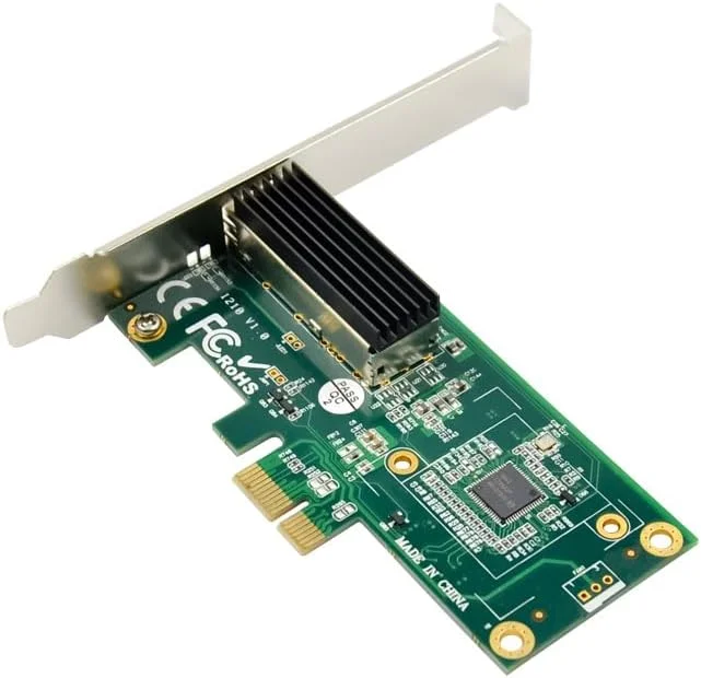 آداپتور کارت شبکه اترنت گیگابیتی 1000M با پورت SFP، اسلات PCIe X1، کنترلر سرور با چیپ Intel I210AS، PCIExpress 1X 10/100/1000Mbps