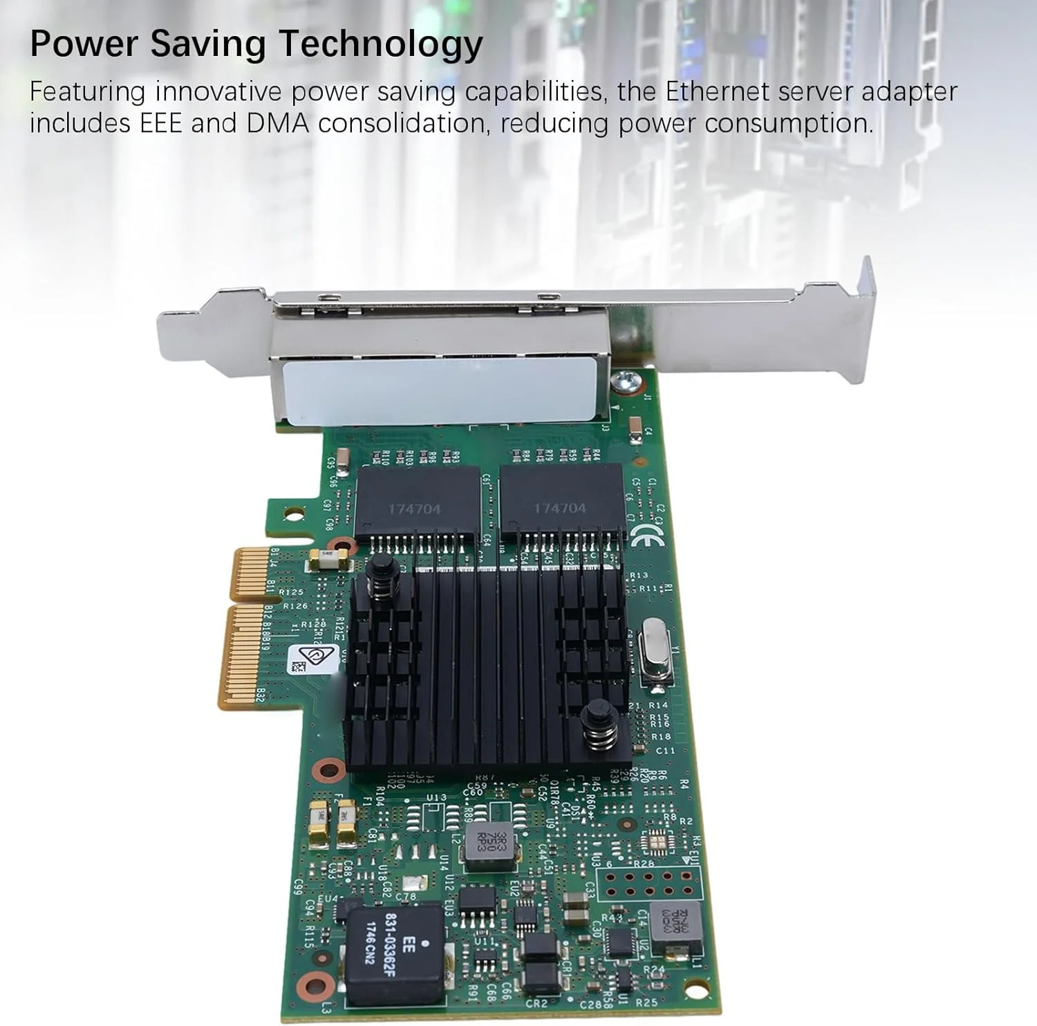 آداپتور سرور اترنت گیگابیتی چهار پورت PCIE، کارت شبکه گیگابیتی I350 T4 PCIE، PCI Express 4x، کارت شبکه LAN 10 100 1000Mbps برای سرور 2019 2016 2012 2008 2003، برای