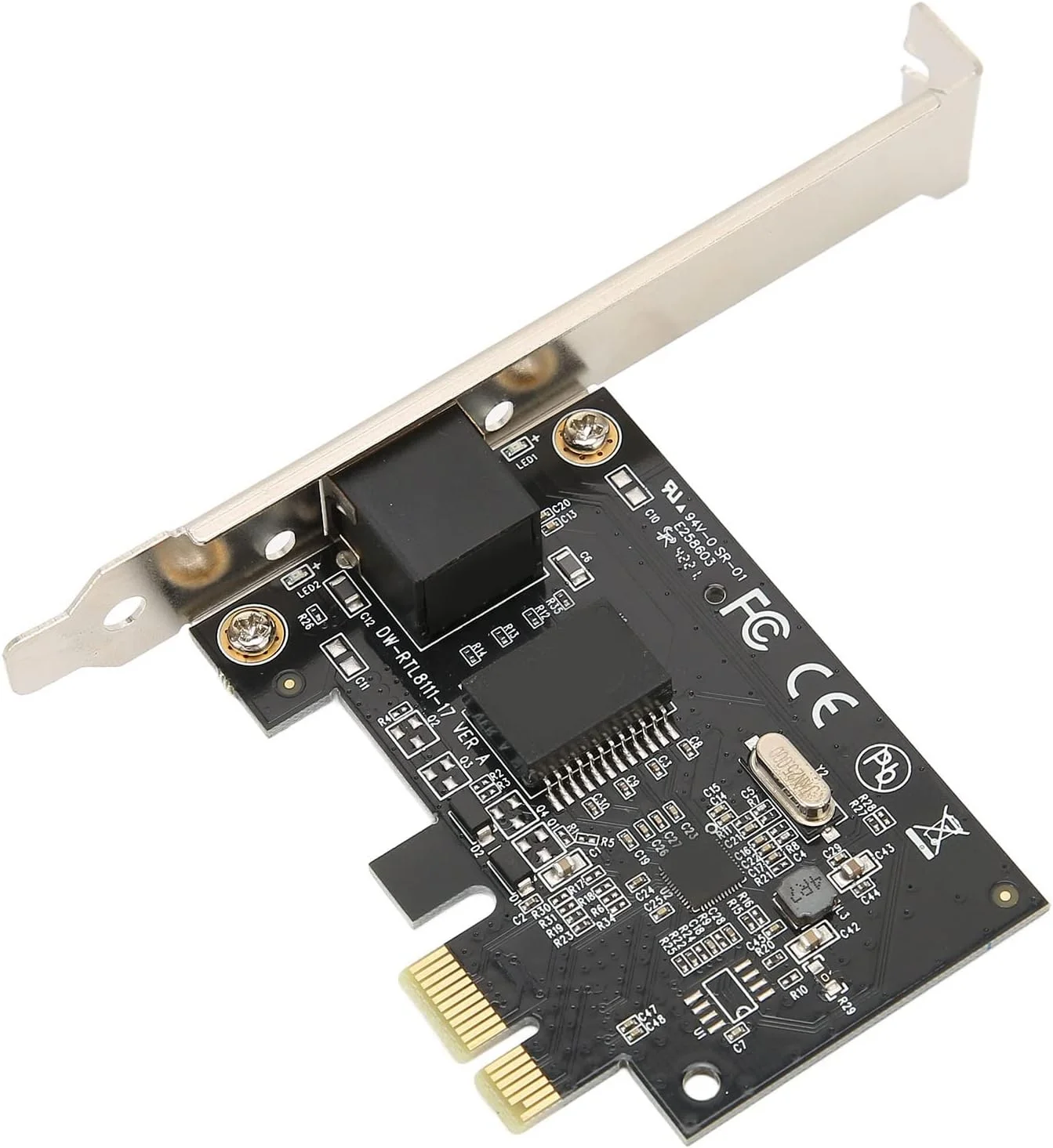 کارت شبکه گیگابیتی اترنت PCI Express PCI E با سرعت 10/100/1000 مگابیت بر ثانیه RJ45 LAN آداپتور تبدیل برای کامپیوتر رومیزی، اسلات های PCIE x4,x8,x16، برای ویندوز، لینوکس، OS X