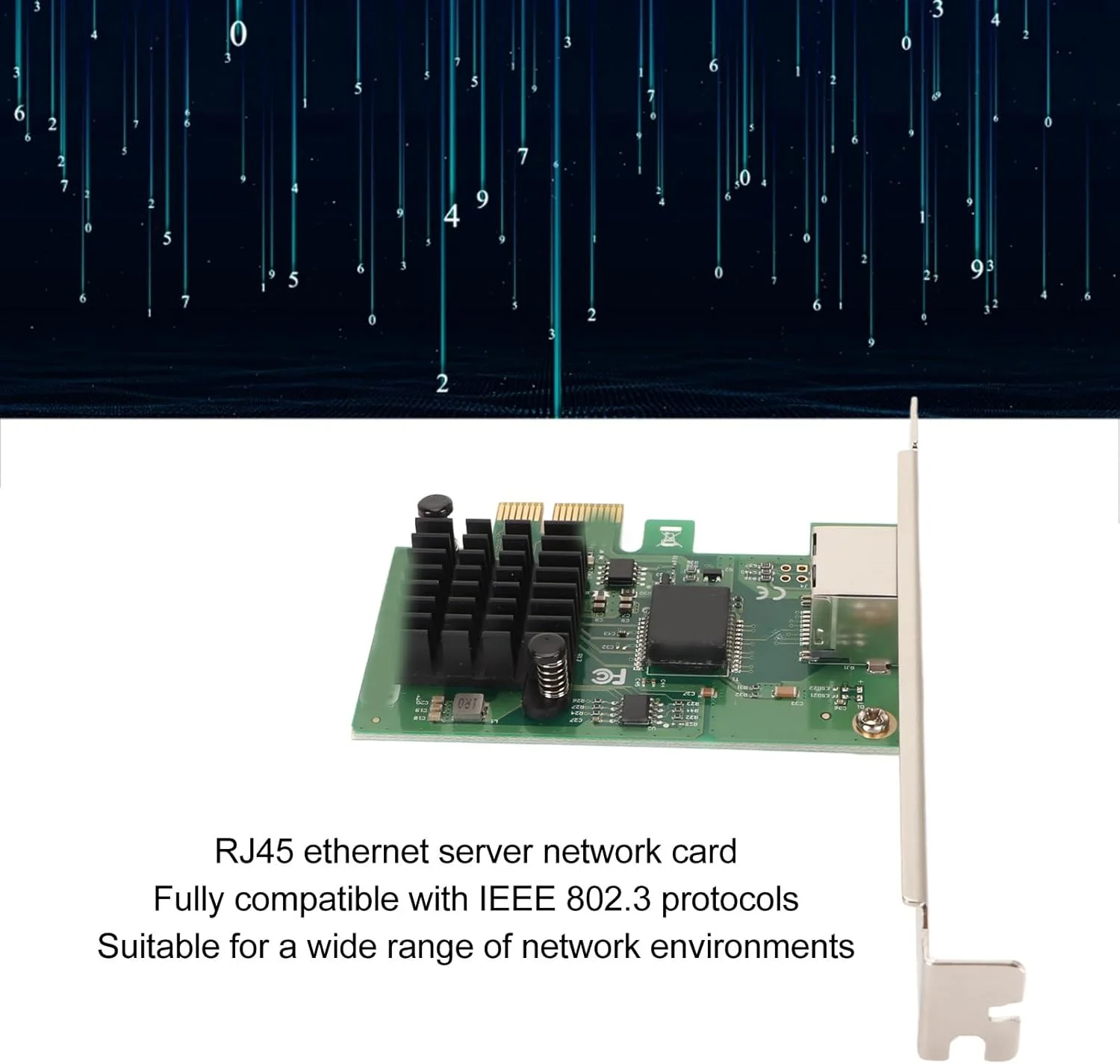 کارت شبکه همگرا اترنت گیگابیتی 2.5G، کارت شبکه سرور پورت RJ45 مدل I226 T1 PCI E X1، آداپتور شبکه همگرا اترنت گیگابیتی 10/100/1000 مگابیت بر ثانیه، نصب آسان