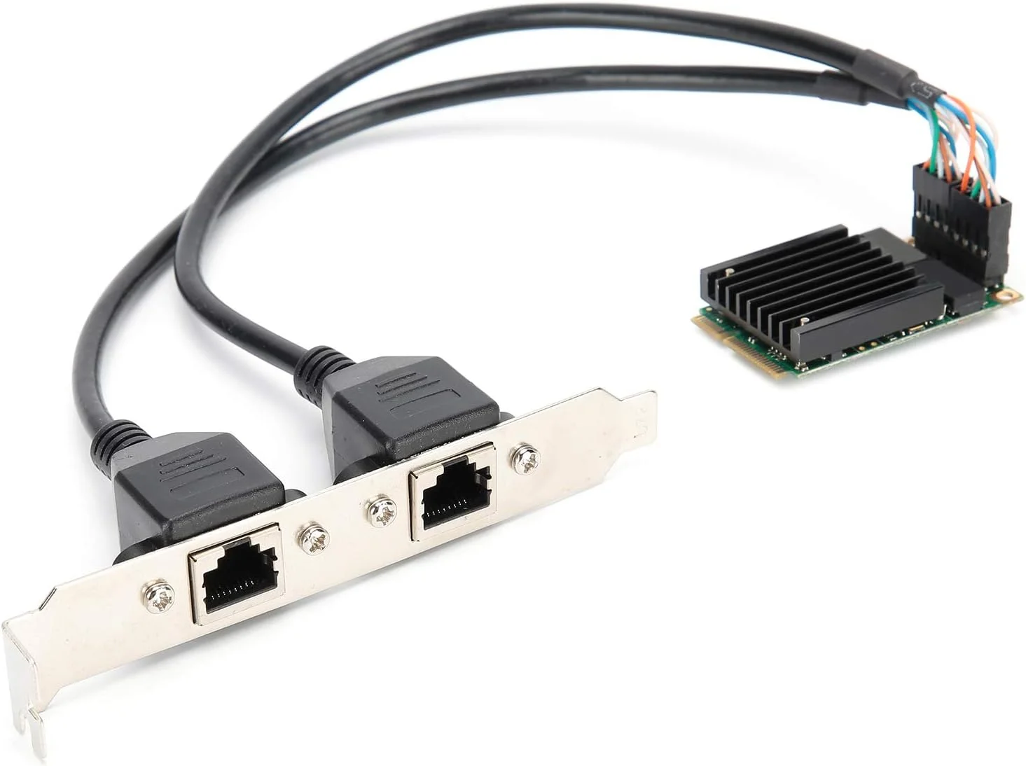 کارت شبکه مینی PCI-E گیگابیتی با دو پورت RJ45، آداپتور شبکه برای کامپیوترهای رومیزی، لینوکس، CE و XP