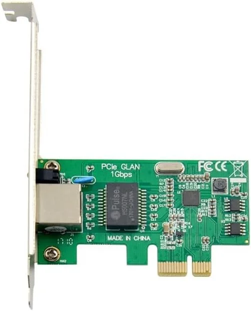 کارت شبکه گیگابیتی تک پورت PCIe به RJ45، کارت شبکه 1000M PCI Express با چیپست RTL8168E