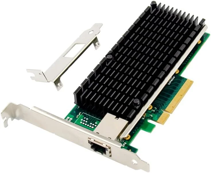 کارت شبکه سرور اترنت 10 گیگابیتی PCIE X8، کارت شبکه پورت الکتریکی سرور 10GbE با چیپ Intel X540 و سرعت 10000 مگابیت بر ثانیه