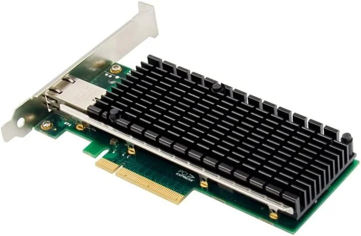 کارت شبکه سرور اترنت 10 گیگابیتی PCIE X8، کارت شبکه پورت الکتریکی سرور 10GbE با چیپ Intel X540 و سرعت 10000 مگابیت بر ثانیه
