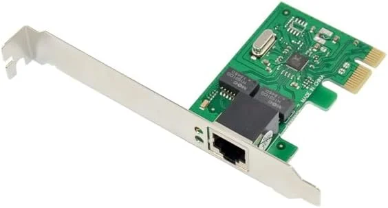 کارت شبکه اترنت گیگابیتی سیمی تک پورت PCIe X1 با یک پورت RJ45s و چیپست Realtek RTL8111F با سرعت 10/100/1000 مگابیت بر ثانیه