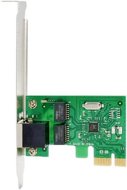 کارت شبکه اترنت گیگابیتی سیمی تک پورت PCIe X1 با یک پورت RJ45s و چیپست Realtek RTL8111F با سرعت 10/100/1000 مگابیت بر ثانیه