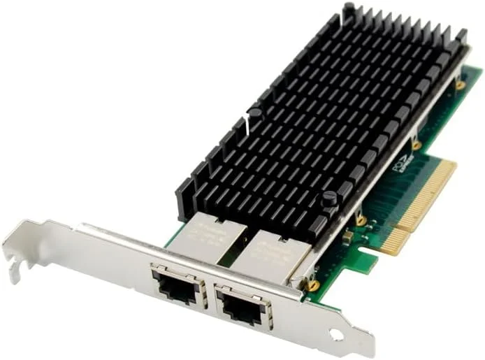 کارت شبکه دو پورت PCIE X8 10 گیگابیتی اترنت RJ45 با چیپ Intel X540، کارت شبکه سرور 10GbE دو پورت، پورت LAN