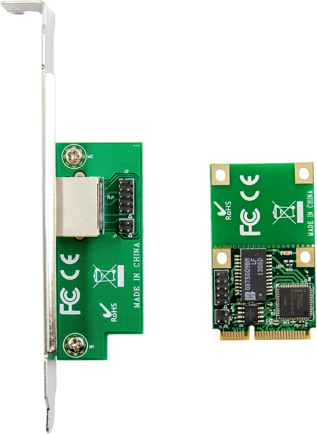 کارت شبکه اترنت گیگابیتی LAN مینی PCIE با یک پورت RJ45، آداپتور 1G با تراشه INTEL82574، مینی PCI-Express 1000M برای سرور اترنت