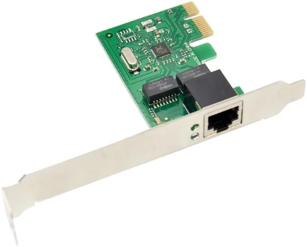 کارت شبکه اترنت گیگابیتی سیمی تک پورت PCIe X1 با یک پورت RJ45s و چیپست Realtek RTL8111F با سرعت 10/100/1000 مگابیت بر ثانیه