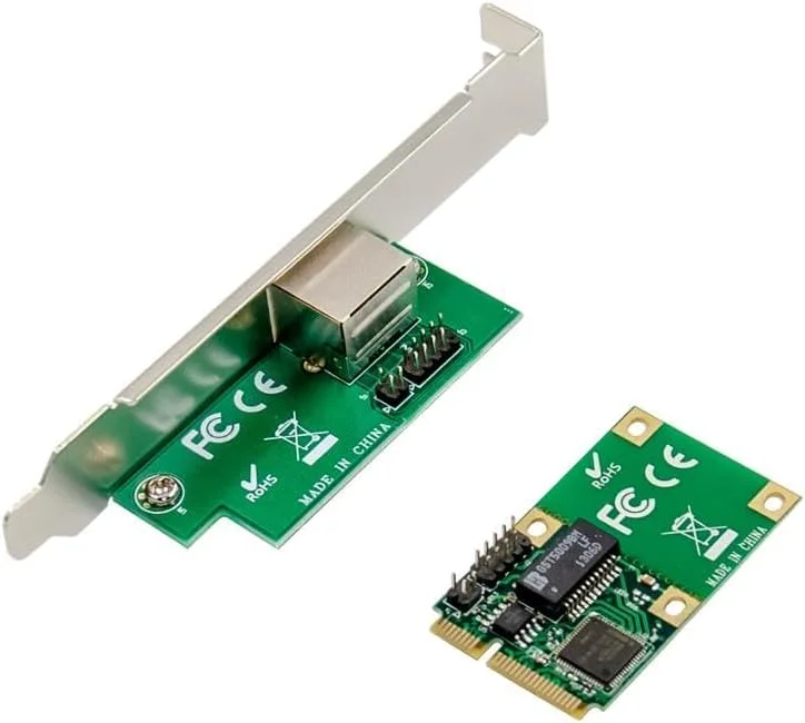 کارت شبکه اترنت گیگابیتی LAN مینی PCIE با یک پورت RJ45، آداپتور 1G با تراشه INTEL82574، مینی PCI-Express 1000M برای سرور اترنت