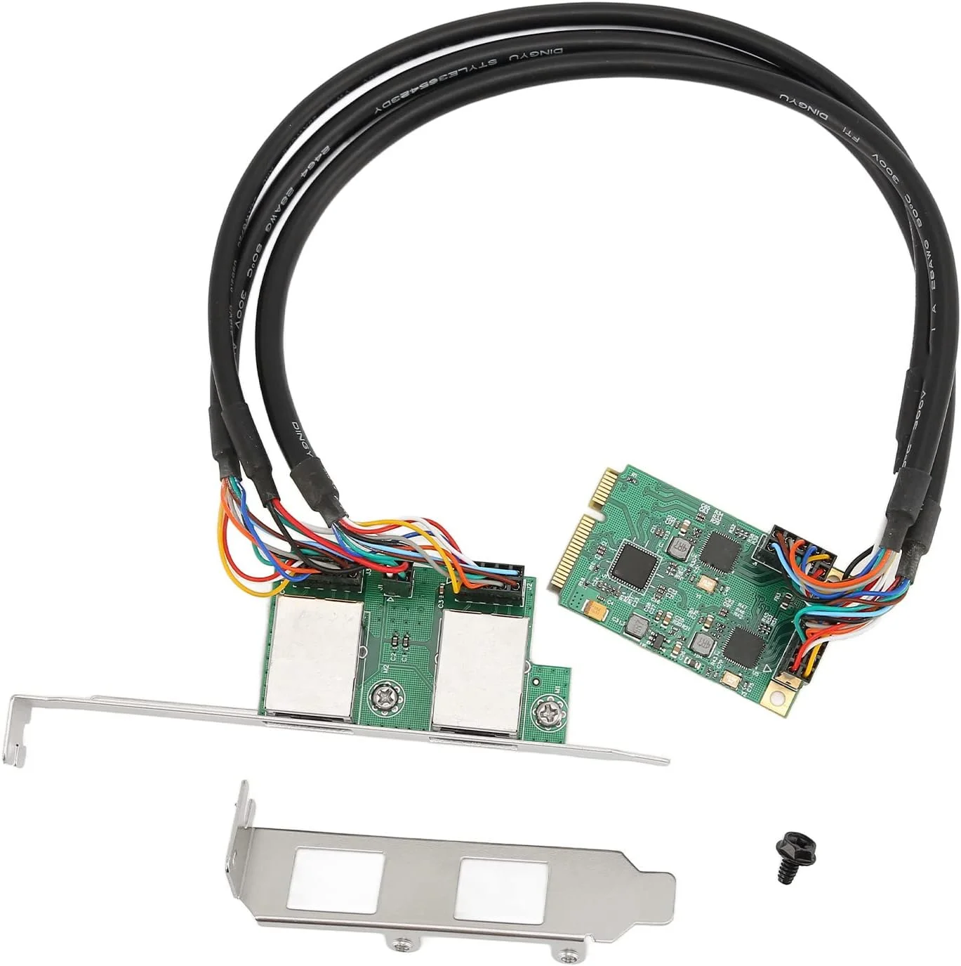 کارت شبکه گیگابیتی مینی PCI Express، کارت PCI Express با 2 پورت RJ45 و تراشه RTL8111H، کارت اینترنت گیگابیتی برای ویندوز و سیستم عامل