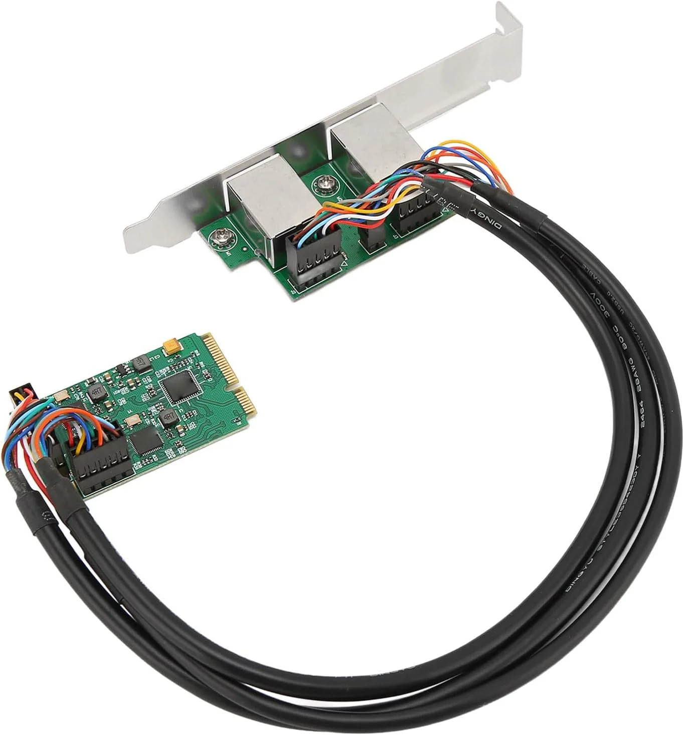 کارت شبکه گیگابیتی مینی PCI Express، کارت PCI Express با 2 پورت RJ45 و تراشه RTL8111H، کارت اینترنت گیگابیتی برای ویندوز و سیستم عامل