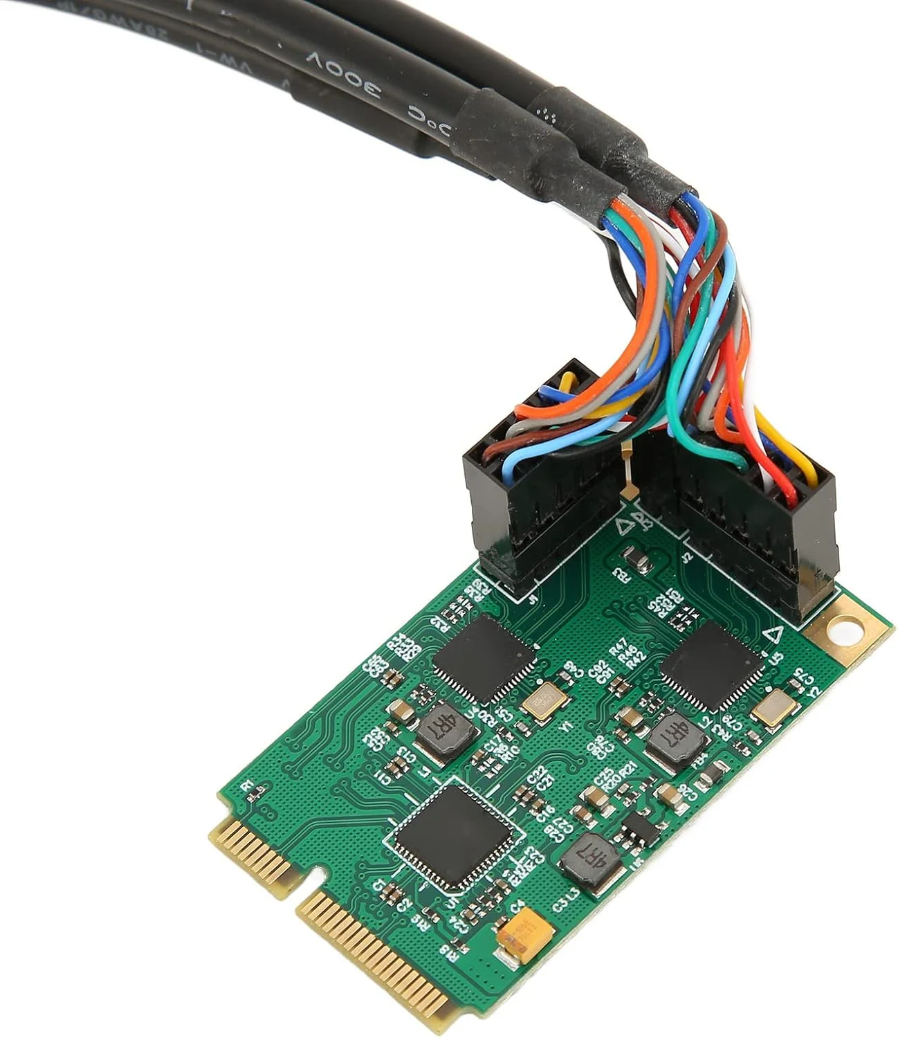 کارت شبکه گیگابیتی مینی PCI Express، کارت PCI Express با 2 پورت RJ45 و تراشه RTL8111H، کارت اینترنت گیگابیتی برای ویندوز و سیستم عامل