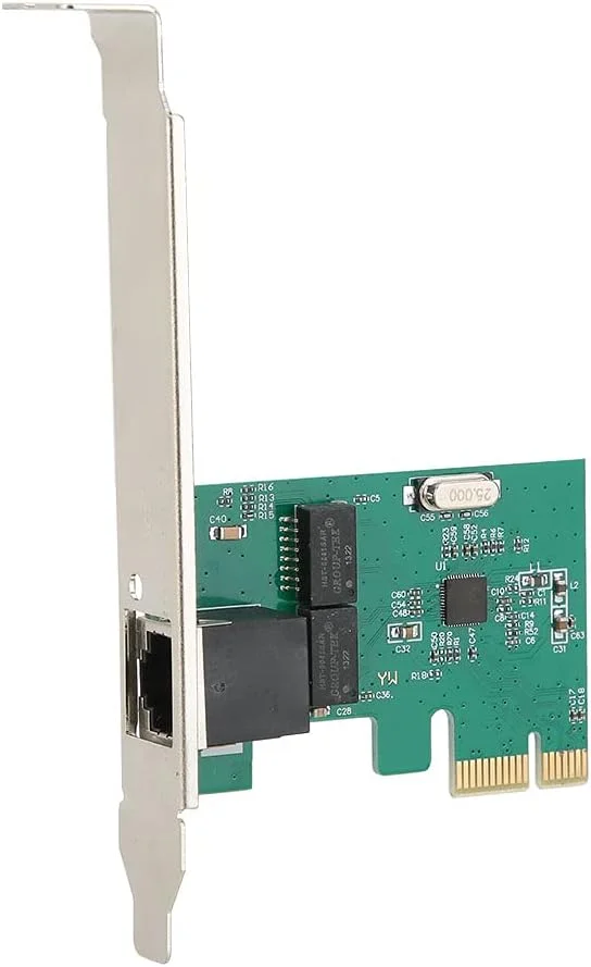 کارت شبکه گیگابیتی Haofy 8111E، PCIe، تراشه RTL8111E، آداپتور 10/100/1000 مگابیت بر ثانیه برای رایانه های شخصی و دفاتر