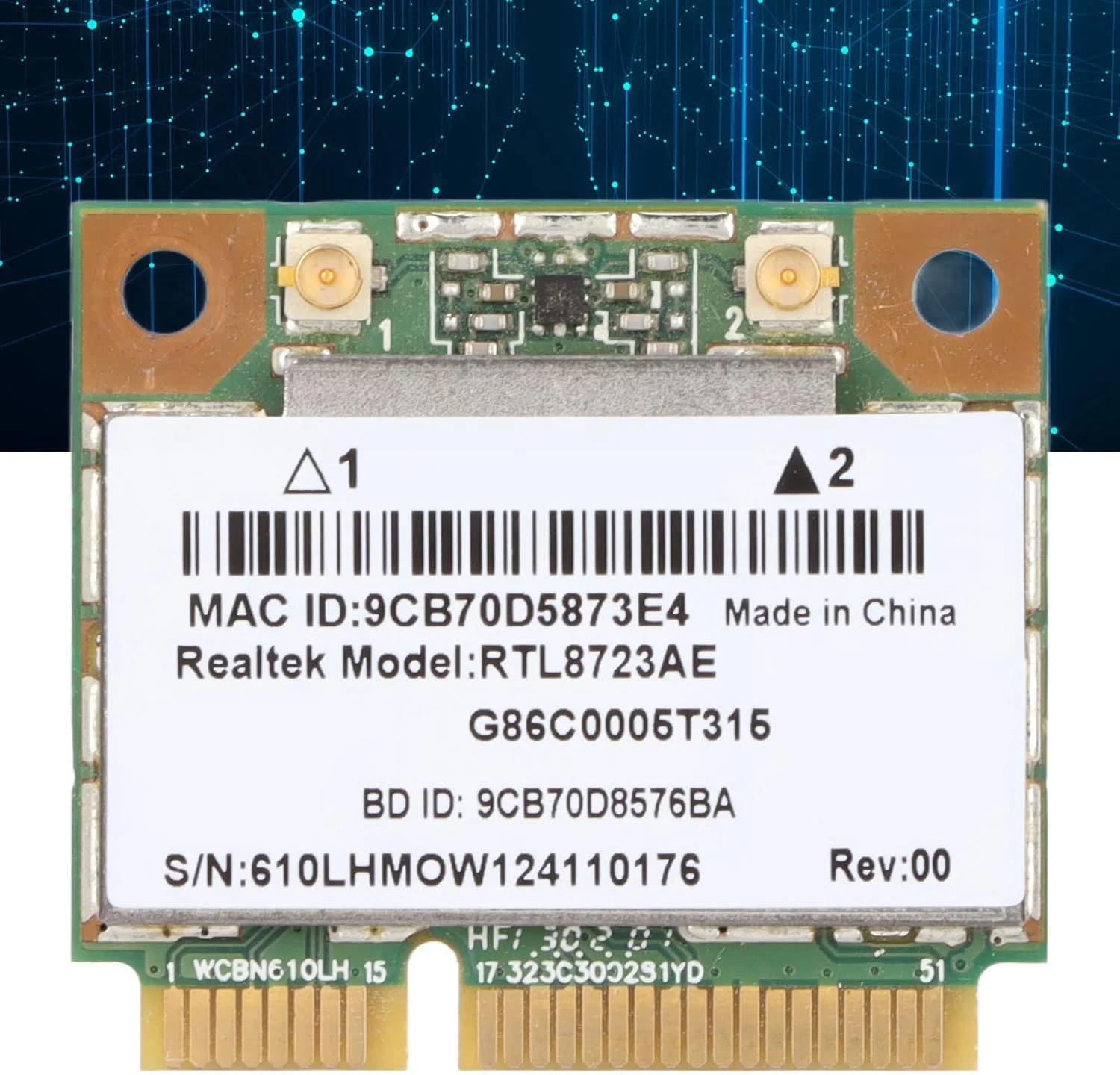 کارت شبکه بیسیم HJIHVGU، کارت شبکه بیسیم PCIE با سرعت بالا، نصب آسان 802.11b/g/n برای کامپیوتر و رایانه شخصی کارت شبکه بیسیم HJIHVGU، کارت شبکه بیسیم PCIE با سرعت بالا، نصب آسان 802.11b/g/n برای کامپیوتر و رایانه شخصی