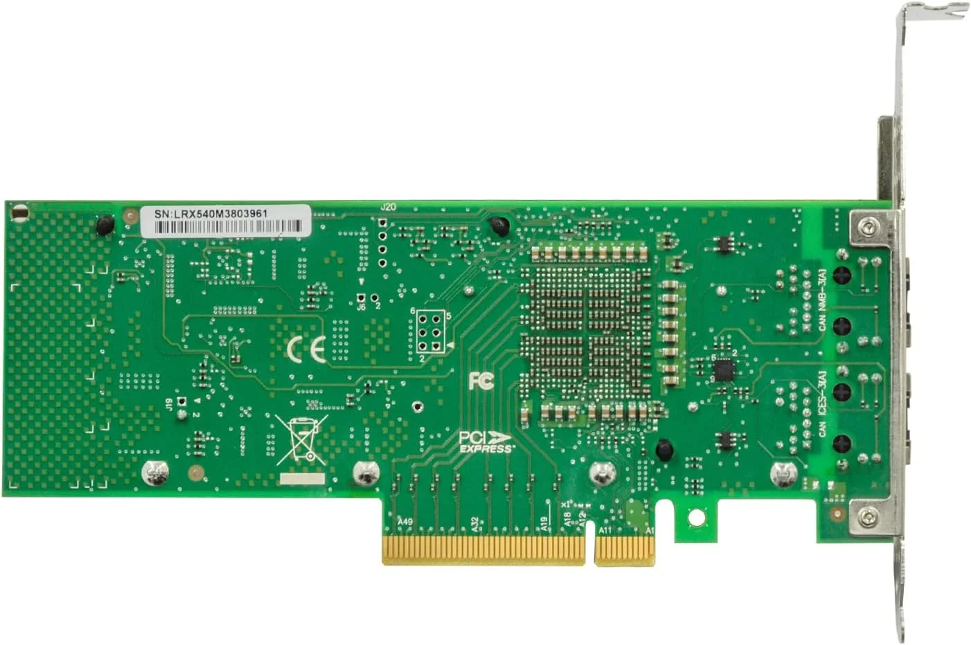 کارت شبکه 10 گیگابیت HUNTION PCI-E NIC، پورت RJ45 مسی دوگانه، کنترلر Intel X540، آداپتور LAN اترنت PCI Express برای ویندوز/لینوکس/ESX. قابل مقایسه با Intel X540-T1,X540-T2