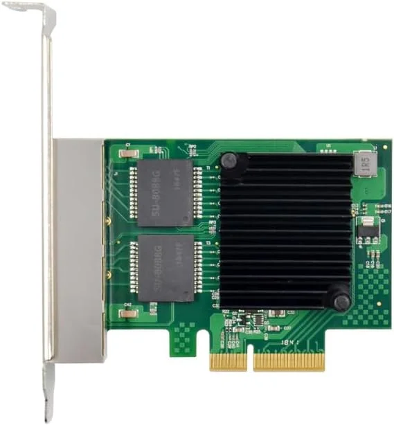 کارت شبکه سرور چهار پورت گیگابیتی اترنت Intel I350AM4، آداپتور PCI Express، چهار پورت PCIE X4 RJ45 Lan