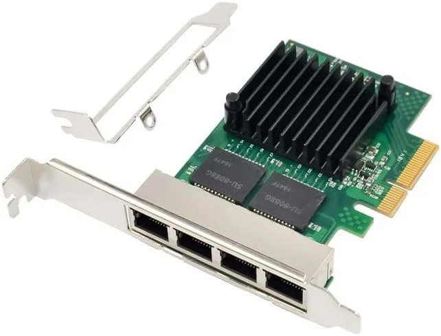 کارت شبکه سرور چهار پورت گیگابیتی Intel I350AM4، آداپتور PCI Express با 4 پورت PCIE X4 RJ45s