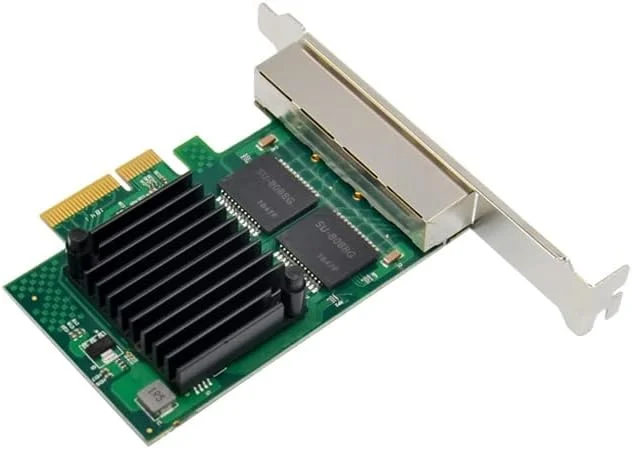 کارت شبکه سرور چهار پورت گیگابیتی اترنت Intel I350AM4، آداپتور PCI Express، چهار پورت PCIE X4 RJ45 Lan