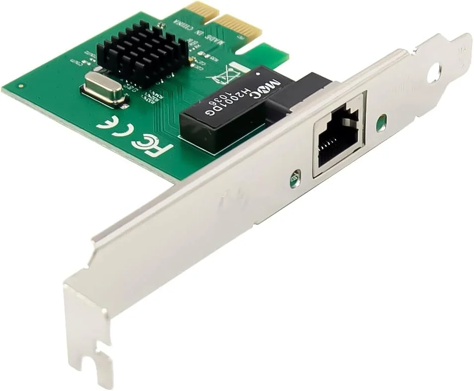 کارت شبکه گیگابیتی InLine®، PCIe x1، 1x RJ45 1Gb/s، Realtek RTL8111H، براکت اسلات Low Profile، برای رایانه های رومیزی، ویندوز/لینوکس/macOS، 51125M