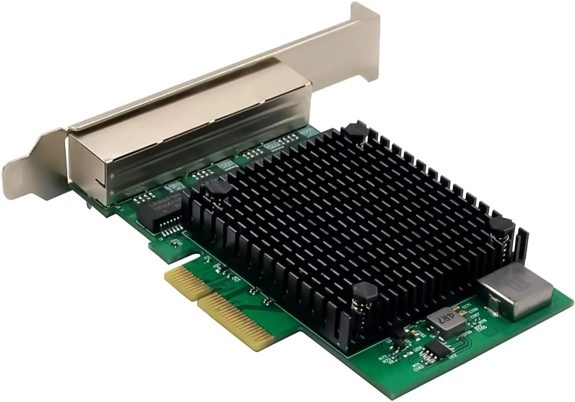 کارت شبکه InLine® چهار پورت PCIe x4 2.5Gb/s LAN برای ویندوز و لینوکس با پروفایل کوتاه مدل 51127A