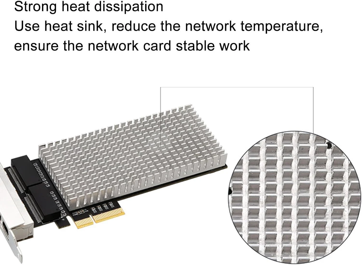 کارت شبکه 2.5 گیگابیتی، کارت های شبکه داخلی کامپیوتر، کارت شبکه 4 پورت RJ45 PCIE 10/100/1000/2500Mbps انتقال سریع داده کارت اترنت 2.5 گیگابیتی با تراشه I226 برای ویندوز کارت شبکه 2.5 گیگابیتی، کارت های شبکه داخلی کامپیوتر، کارت شبکه 4 پورت RJ45 PCIE 10/100/1000/2500Mbps انتقال سریع داده کارت اترنت 2.5 گیگابیتی با تراشه I226 برای ویندوز