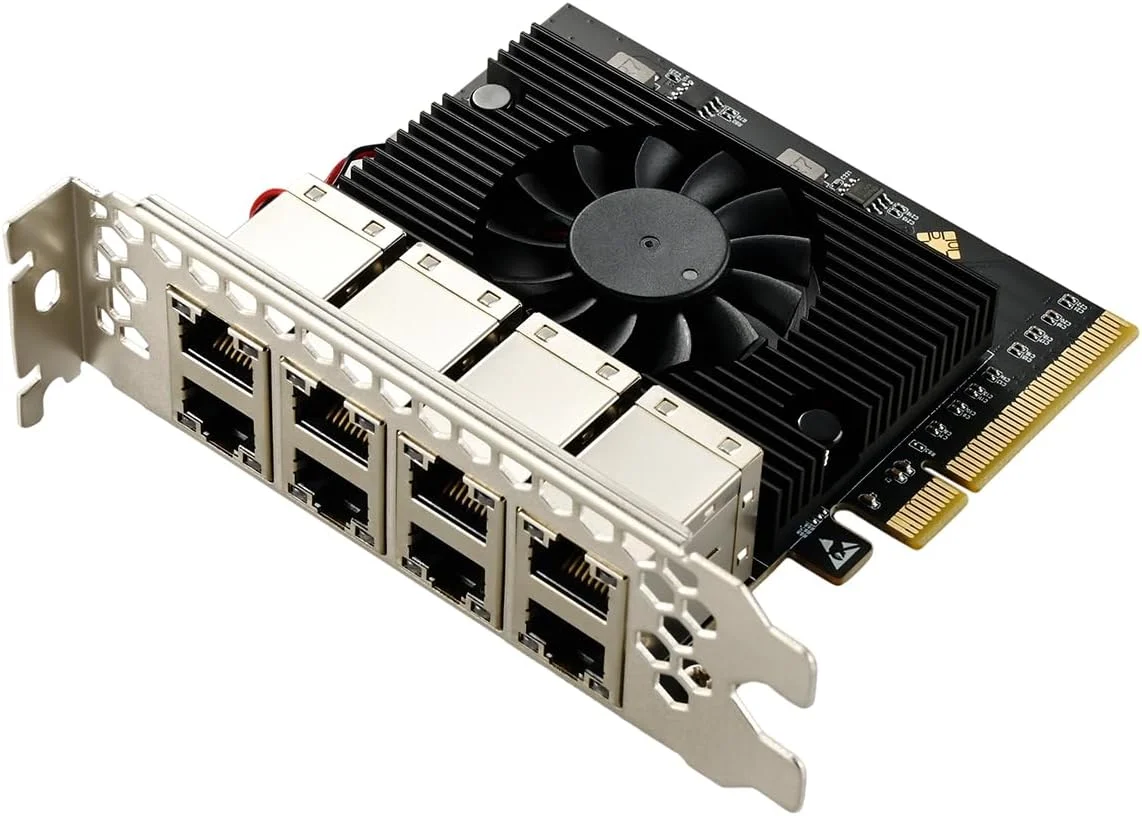 آداپتور شبکه 8 پورت گیگابیتی اترنت IO CREST PCIe، پشتیبانی از ویندوز 11/10/8.1/8/7، Win Server 2022/2019/2016، لینوکس
