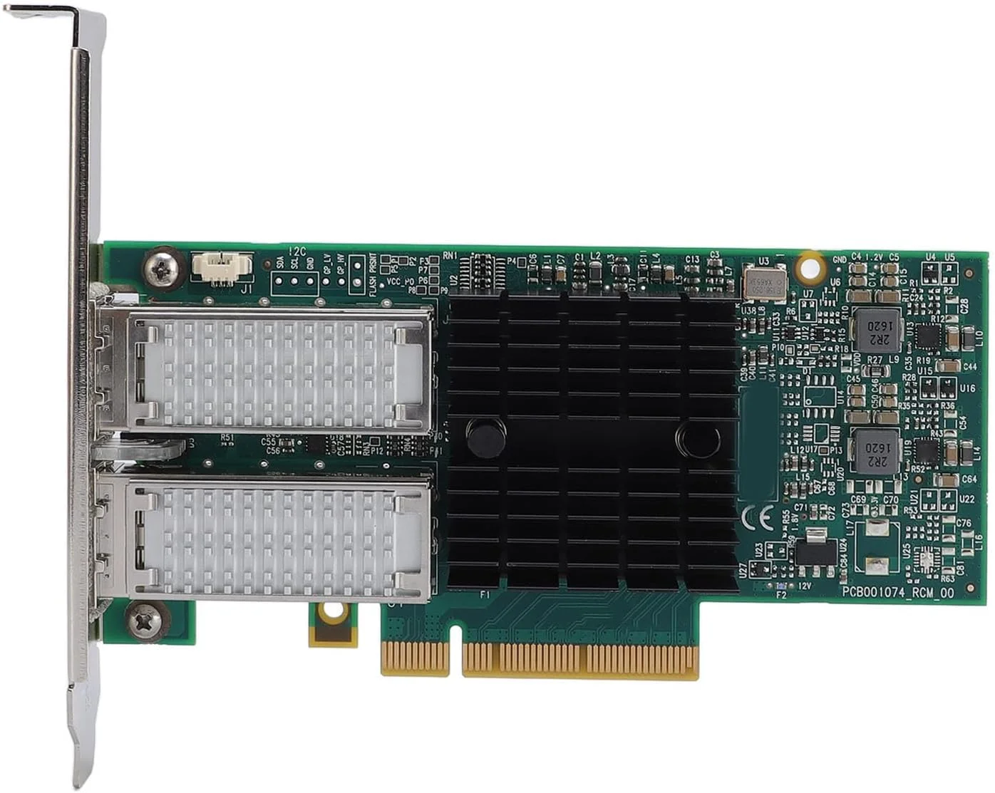 کارت شبکه MCX354A FCCT PCI، آداپتور اترنت فیبر نوری گیگابیتی دو پورت QSFP با سرعت 40 گیگابیت بر ثانیه PCI Express 3.0 X8 PCIe برای سرور و کامپیوتر