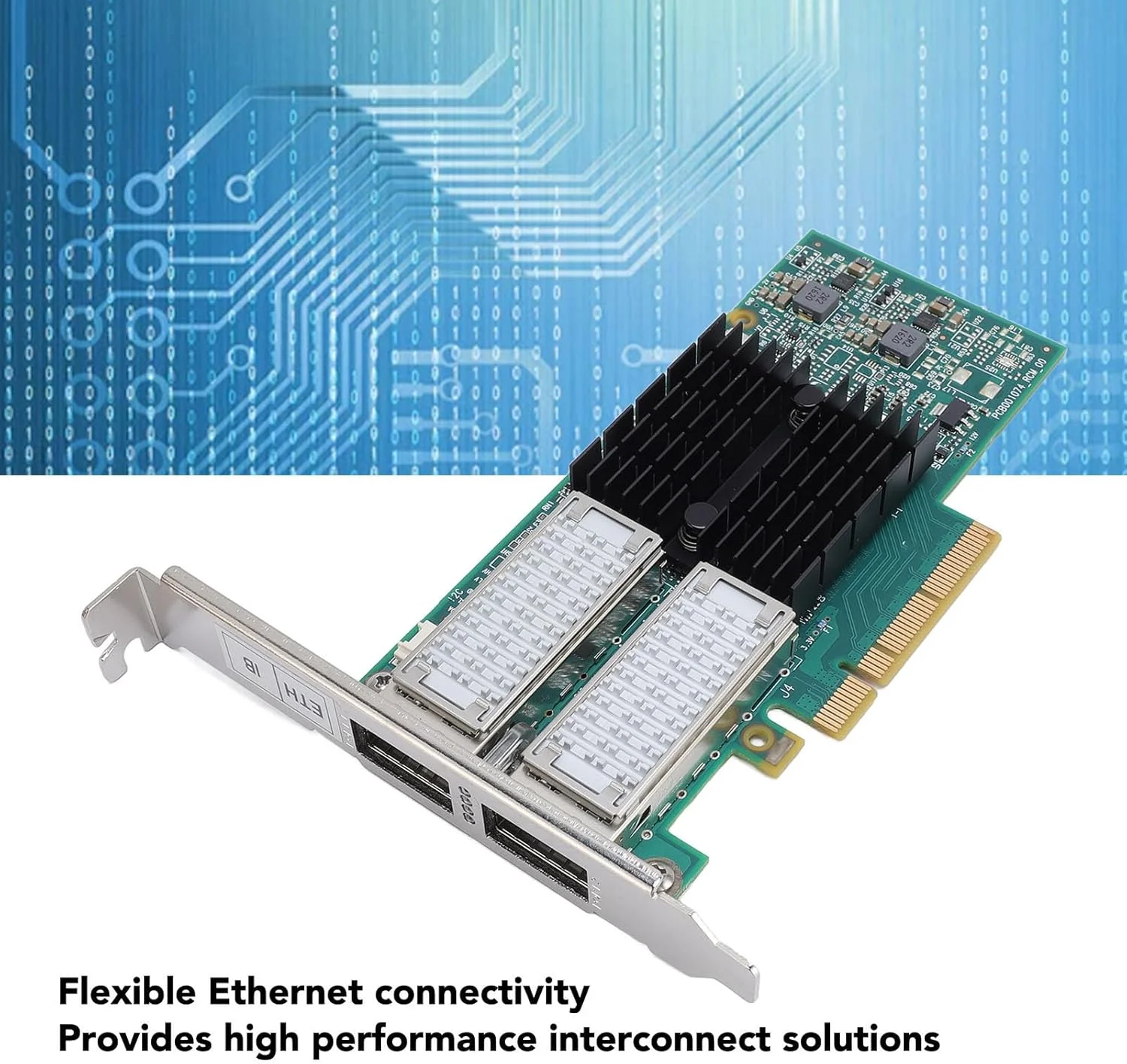 کارت شبکه MCX354A FCCT PCI، آداپتور اترنت فیبر نوری گیگابیتی دو پورت QSFP با سرعت 40 گیگابیت بر ثانیه PCI Express 3.0 X8 PCIe برای سرور و کامپیوتر
