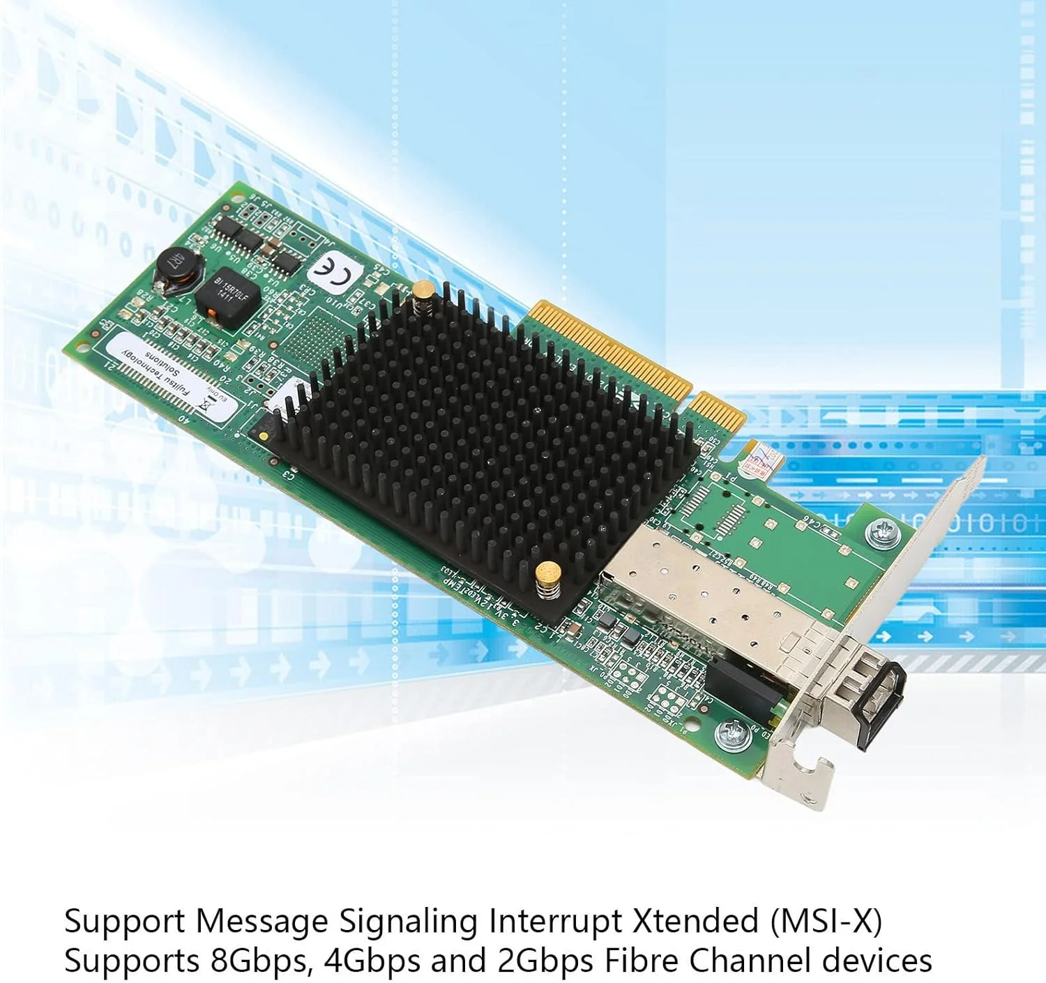 آداپتور شبکه LPE1250 PCIe، کارت شبکه PCI Express تک پورت PCIE 2.0x8 با سرعت 8Gbps/4Gbps/2Gbps، پشتیبانی از NPIV، Virtual Fabric، برای لینوکس، ویندوز