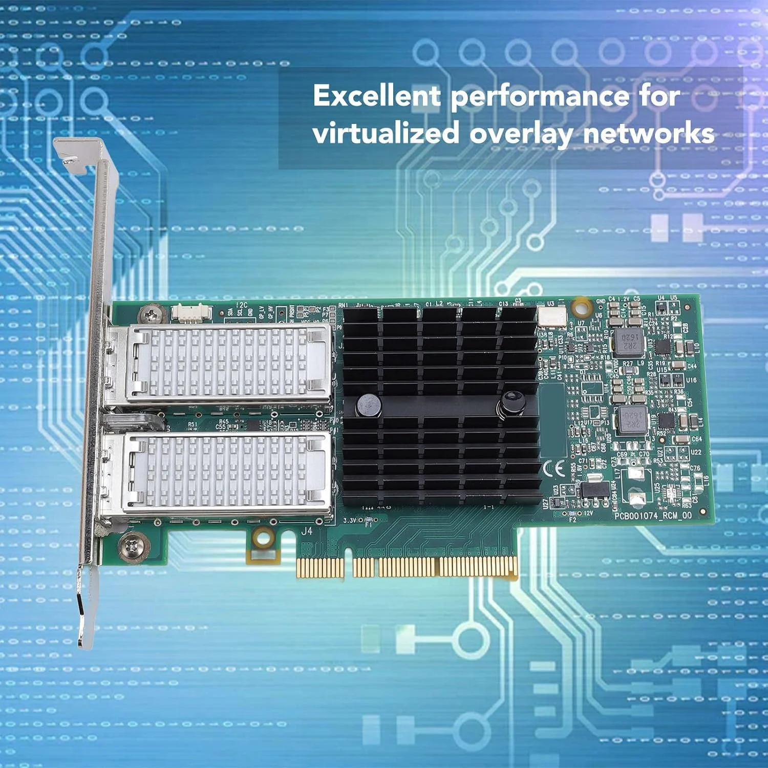 کارت شبکه MCX354A FCCT PCI، آداپتور اترنت فیبر نوری گیگابیتی دو پورت QSFP با سرعت 40 گیگابیت بر ثانیه PCI Express 3.0 X8 PCIe برای سرور و کامپیوتر