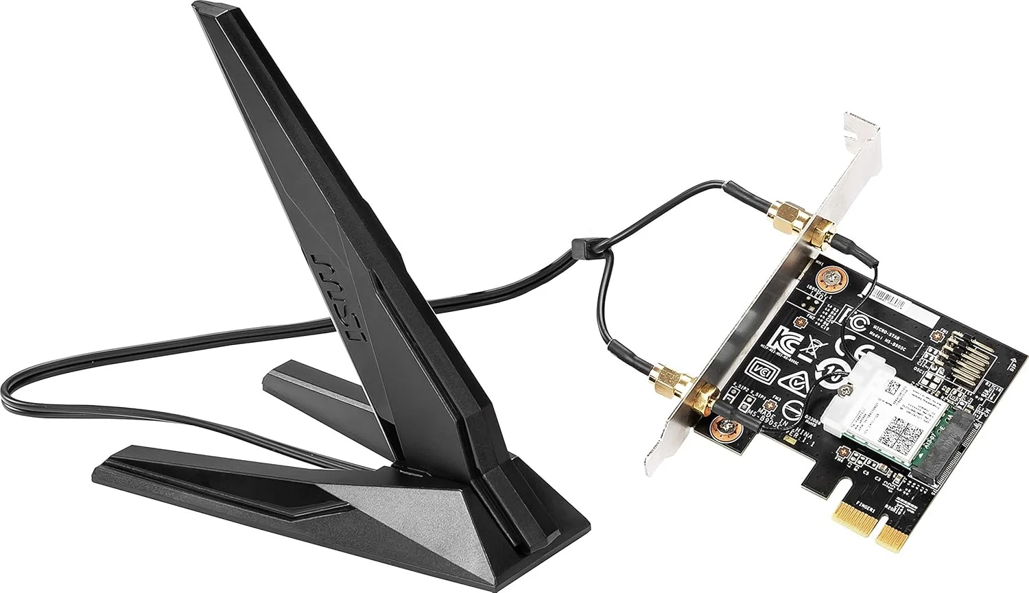 کارت شبکه MSI Dual Band AX 200 WiFi 6 Bluetooth 5.0 بی سیم دوربرد MU-MIMO PCIe (AX916C)