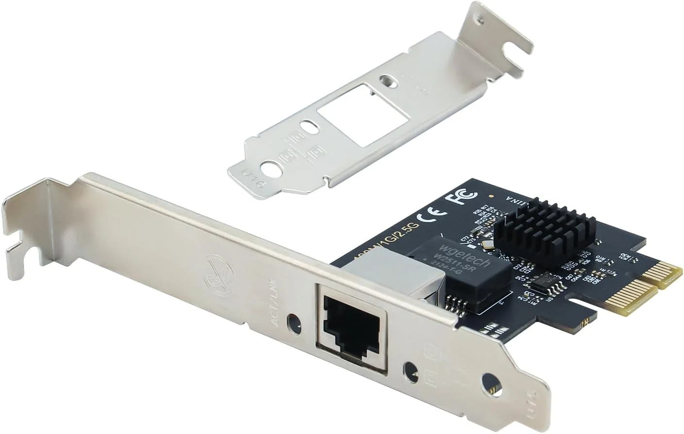 کارت شبکه 2.5 گیگابیتی SODOLA PCIe، آداپتور شبکه PCI Express 2.5GBase-T NIC، با کنترلر Realtek RTL8125B، تک پورت RJ-45، پشتیبانی از PCIe 2.1 x1 برای Windows Server/Linux
