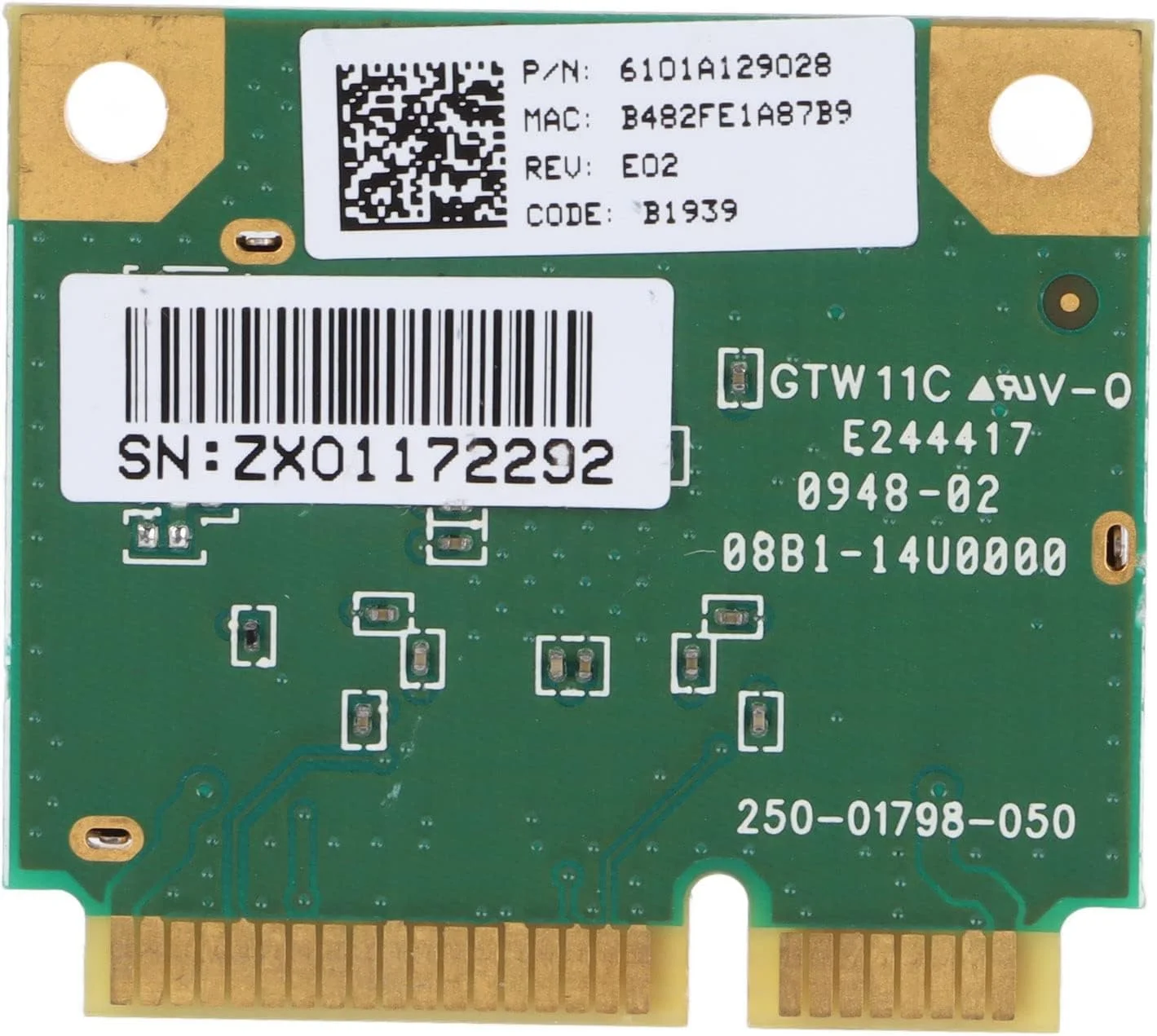 کارت شبکه، کارت شبکه مینی PCIE، فرکانس تکی 2.4 گیگاهرتز، نرخ بالا، پشتیبانی از 802.11 B/G/N