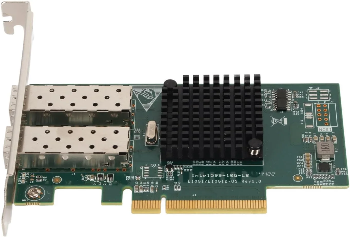 کارت شبکه PCIe، آداپتور سرور SFP SFP دو تراشه 82599 با سرعت بالا، استاندارد پایدار IEEE802.3 مجازی سازی I/O 10G برای شاسی