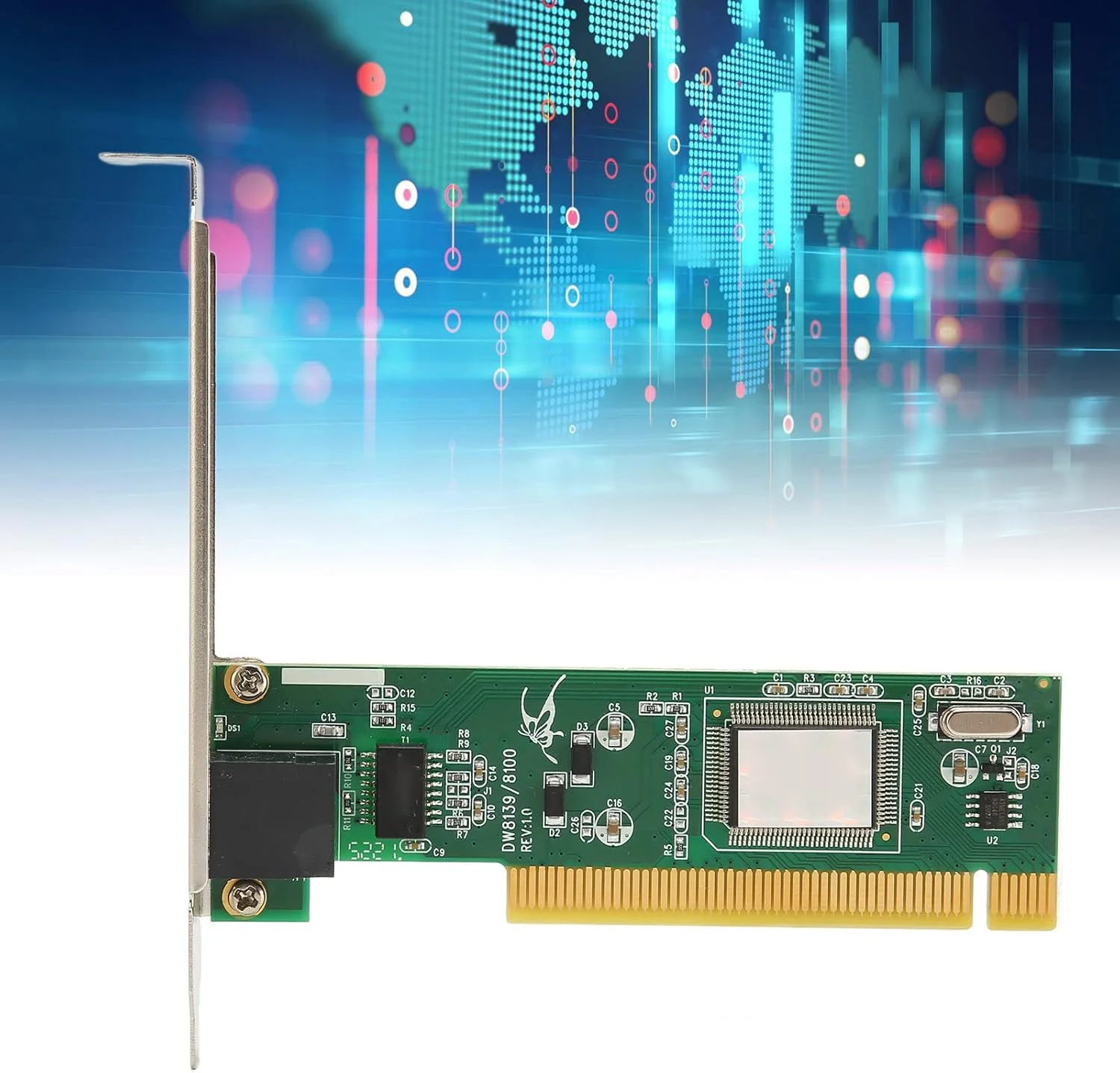 کارت شبکه PCIe با قابلیت تطبیق خودکار 10/100 مگابیت بر ثانیه NIC RJ45 با قابلیت مذاکره خودکار کارت اترنت PCIe برای کامپیوتر کارت شبکه PCIe با قابلیت تطبیق خودکار 10/100 مگابیت بر ثانیه NIC RJ45 با قابلیت مذاکره خودکار کارت اترنت PCIe برای کامپیوتر