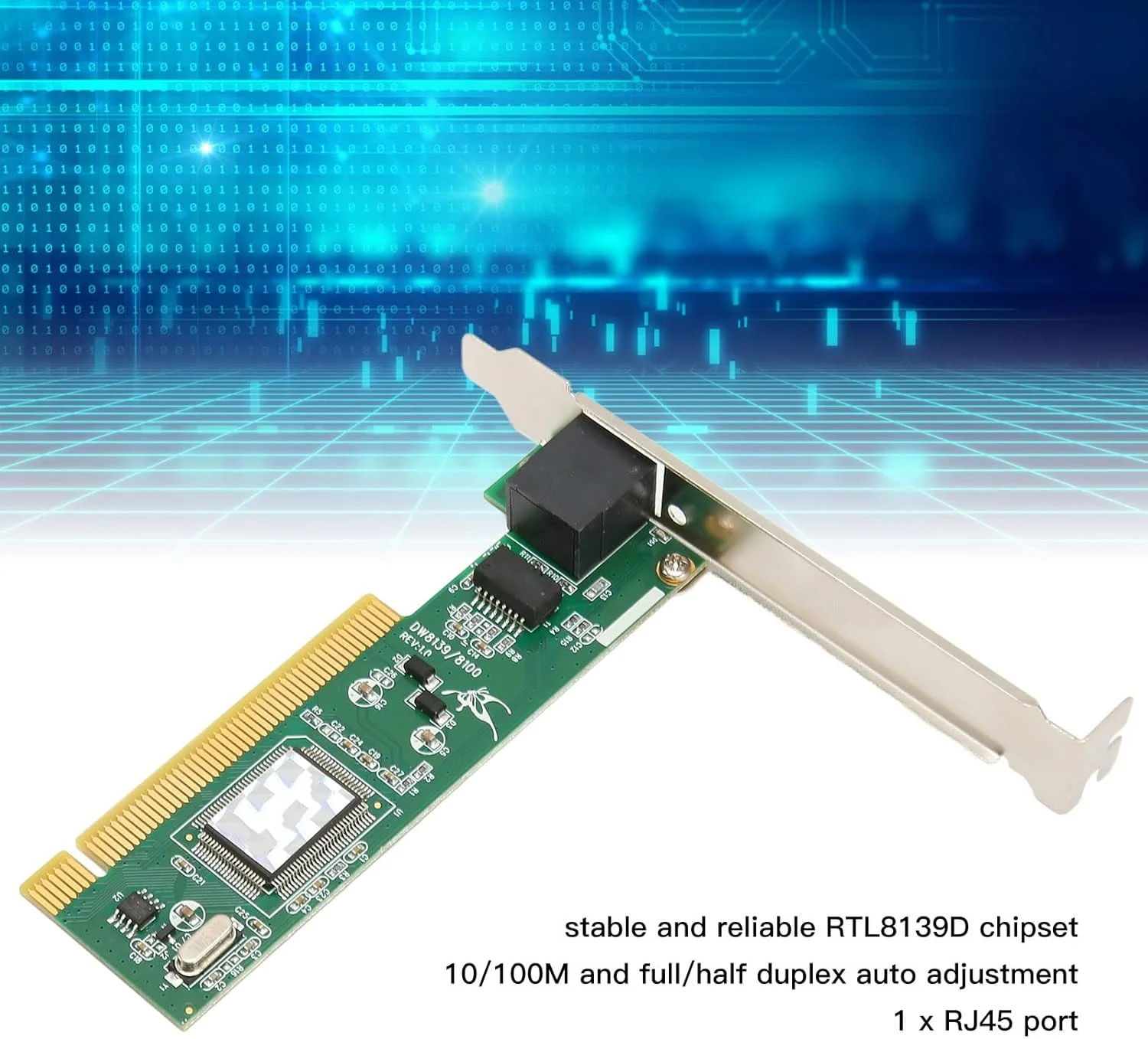 کارت شبکه PCIe با قابلیت تطبیق خودکار 10/100 مگابیت بر ثانیه NIC RJ45 با قابلیت مذاکره خودکار کارت اترنت PCIe برای کامپیوتر کارت شبکه PCIe با قابلیت تطبیق خودکار 10/100 مگابیت بر ثانیه NIC RJ45 با قابلیت مذاکره خودکار کارت اترنت PCIe برای کامپیوتر
