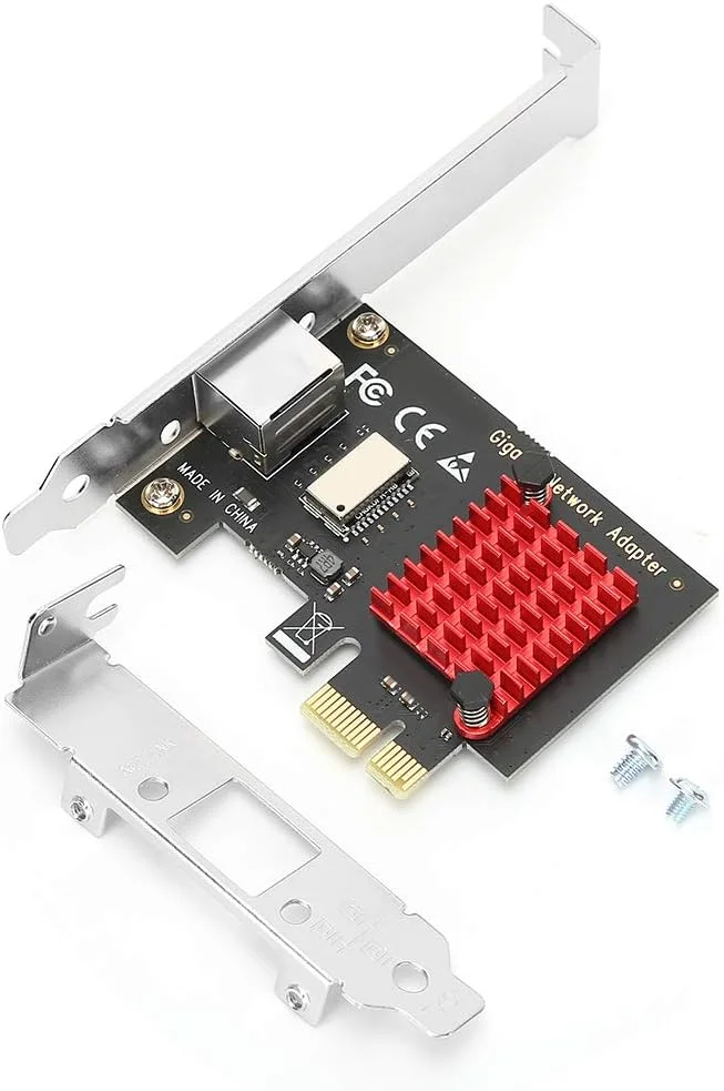 کارت شبکه PCI-E، آداپتور کارت اترنت گیگابیتی با سرعت پایدار، کارت شبکه گیگابیتی 1000 مگابیت بر ثانیه Nic Converter LRE8111 برای ویندوز 7/8/9 (8111H)