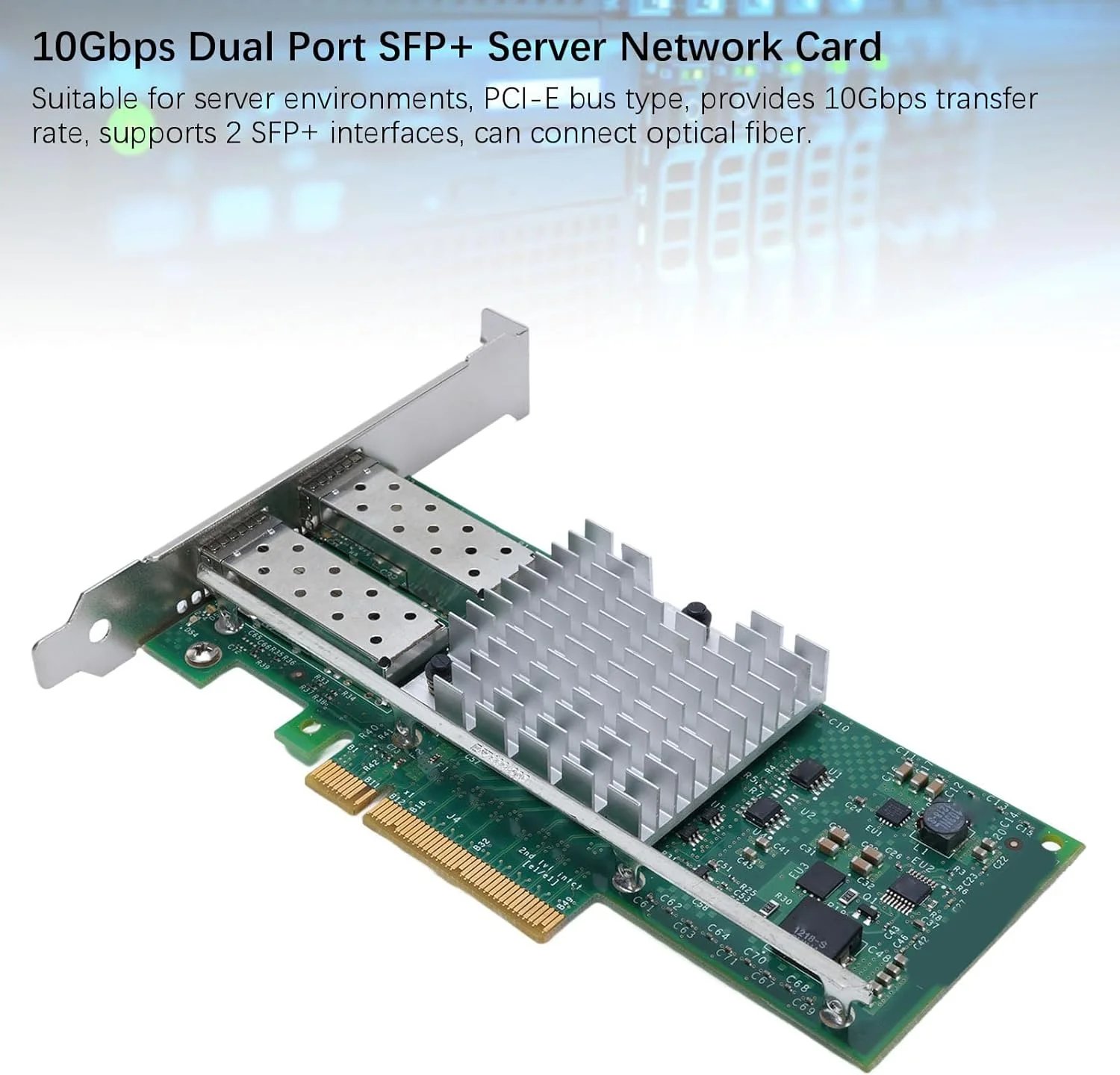 کارت شبکه 10Gb SFP+ PCIe NIC با پورت دوگانه 10Gbps SFP+، سرور همگرا اترنت PCIEx8، تراشه 82599، پشتیبانی از 2003 Server، Vista، Virtual Server 2005 کارت شبکه 10Gb SFP+ PCIe NIC با پورت دوگانه 10Gbps SFP+، سرور همگرا اترنت PCIEx8، تراشه 82599، پشتیبانی از 2003 Server، Vista، Virtual Server 2005