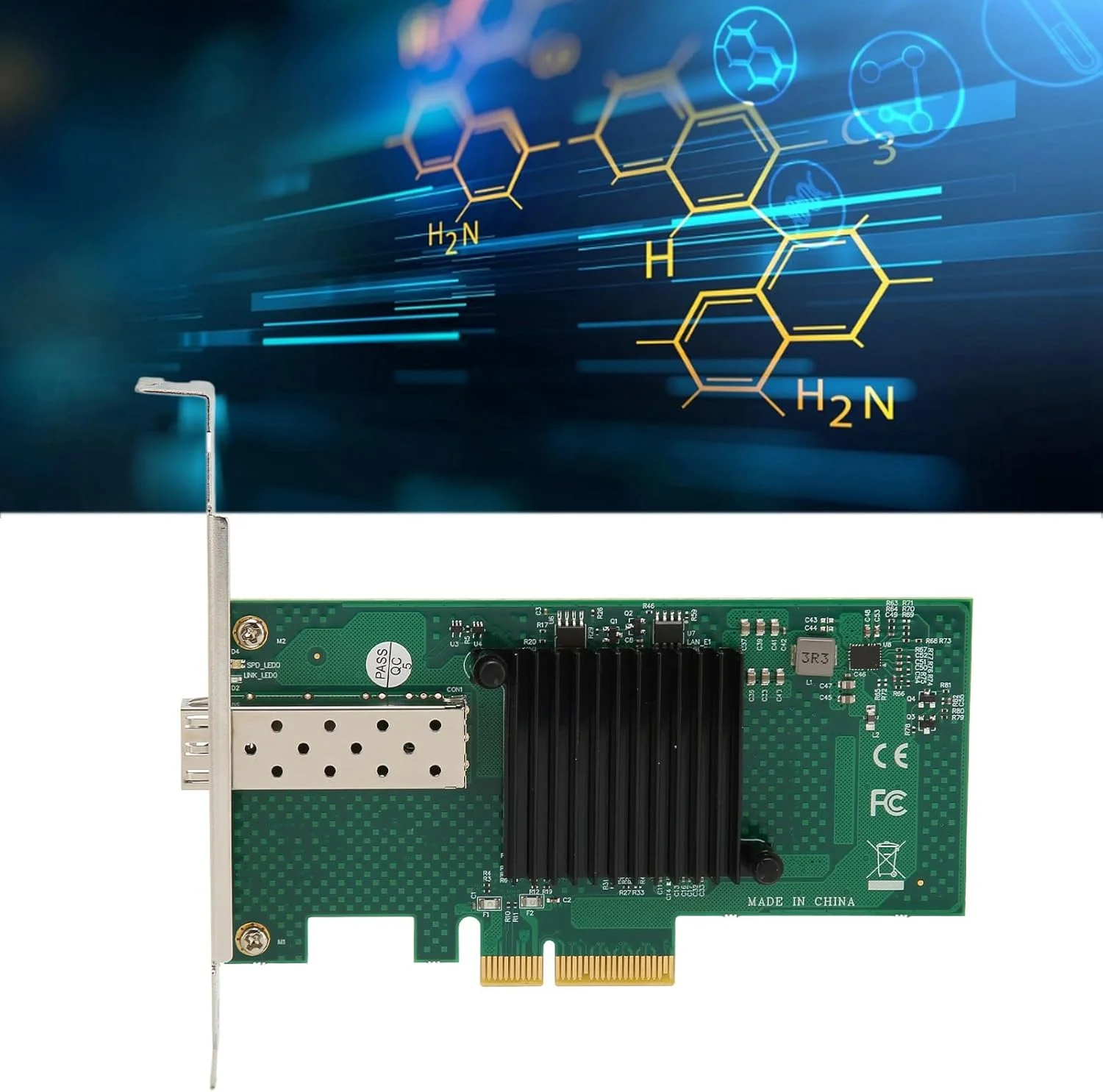 کارت شبکه PCIe، آداپتور شبکه PCI Express X4 SFP LC PCIe هوم ISCSI برای سرور کارت شبکه PCIe، آداپتور شبکه PCI Express X4 SFP LC PCIe هوم ISCSI برای سرور