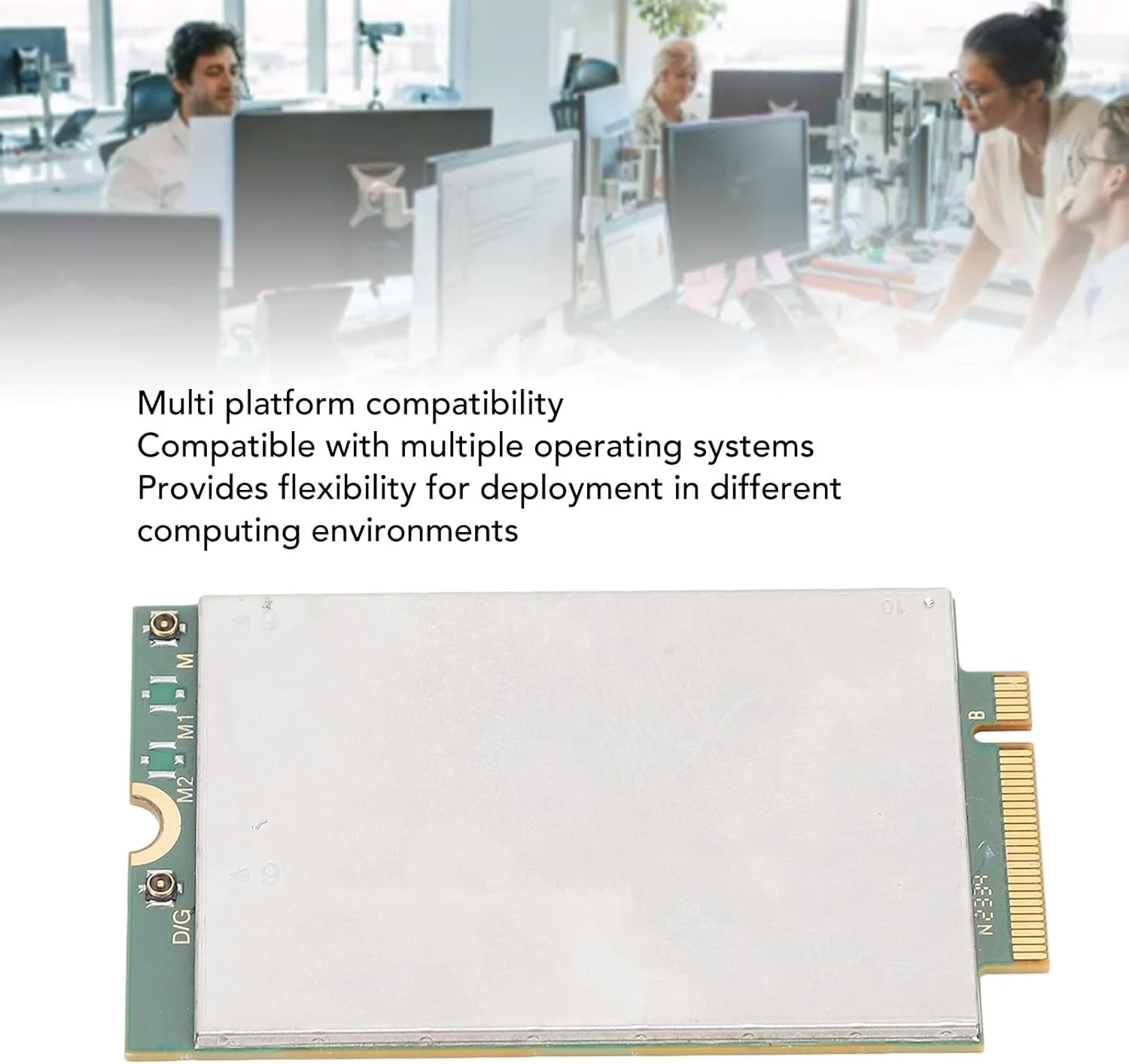 کارت شبکه 4G LTE مدل FM350 GL 16، کارت شبکه 4G LTE، پشتیبانی از MIMO 2x2 با سرعت 1 گیگابیت بر ثانیه، ماژول کارت شبکه GNSS M.2 برای لینوکس