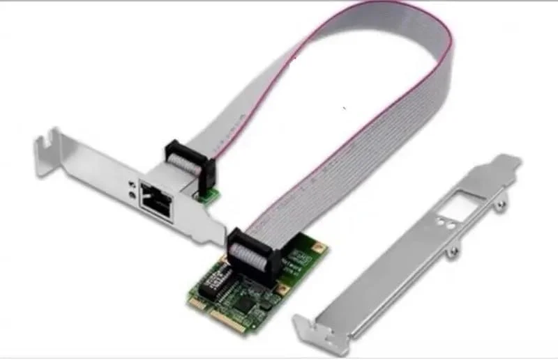 کارت شبکه mpcie -1p کارت شبکه MINI PCI-E به شبکه MPCIE به LAN پورت اترنت 10/100/1000Mbps RJ45s M.2 LAN RTL8111 (MiniPCIe)