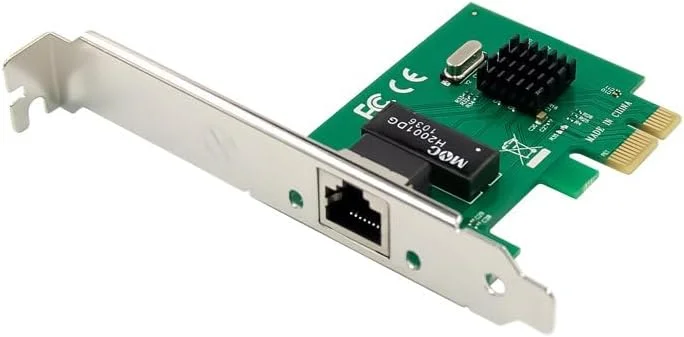 کارت شبکه PCIE X1 تک پورت RJ45 چیپ Realtek RTL8111G گیگابیتی اترنت 10/100/1000M آداپتور شبکه برای لپ تاپ های رومیزی