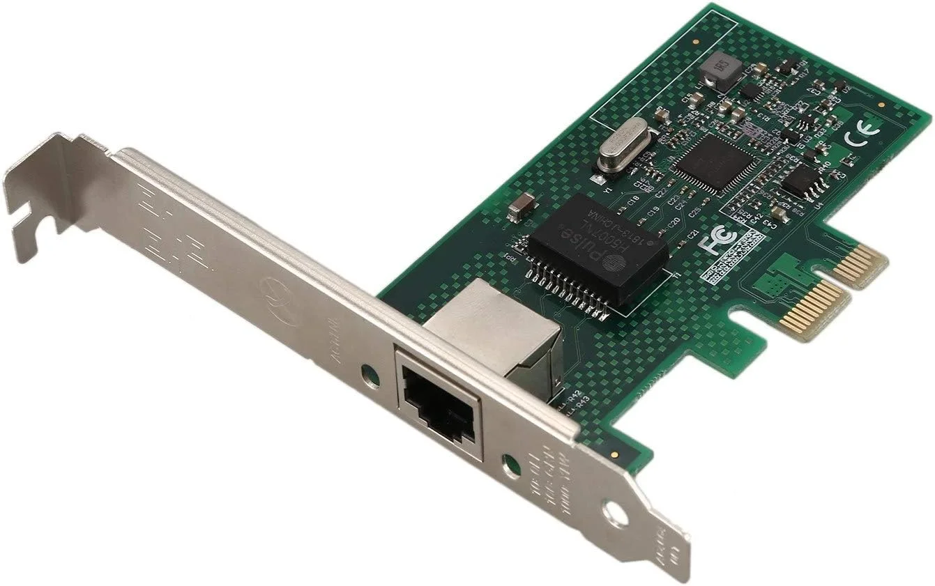 کارت شبکه PCIe X1 I210 Gbe، کارت شبکه اترنت RJ-45، کنترلر کارت شبکه NIC 10/100/1000Mbps