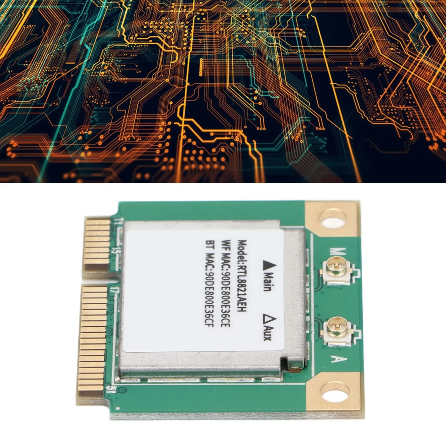 کارت شبکه، کارت وای فای دو بانده 2.4 گیگاهرتز یا 5 گیگاهرتز BT 4.0، 433M نیمه مینی PCI-E بی سیم، سازگار با بسیاری از لپ تاپ های برند