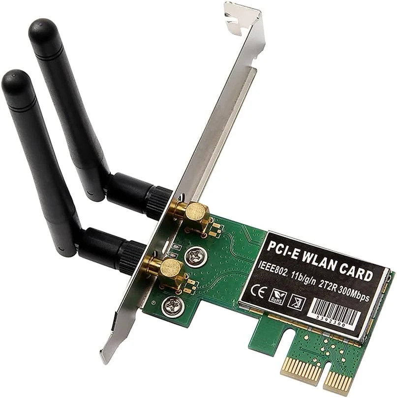 کارت شبکه بی سیم PCI-E مدل Obery 300M برای کامپیوتر رومیزی، کارت شبکه داخلی، سیگنال شبکه وای فای