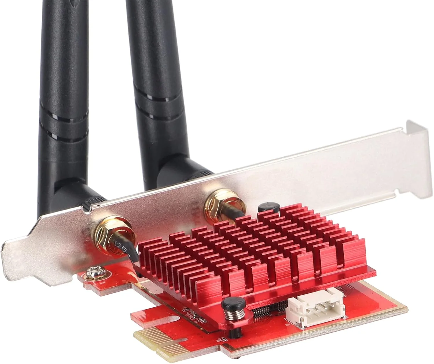 آداپتور کارت شبکه بی سیم PCIE WiFi 8774Mbps سه باندی گیگابیتی برای رایانه شخصی رومیزی