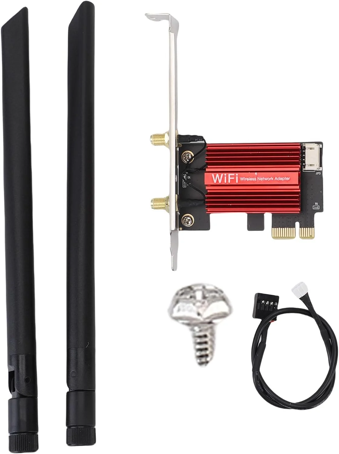 کارت شبکه وای فای PCIe جدید Oreilet، کارت شبکه 4200 مگابیت بر ثانیه وای فای 6E PCIe با سه باند 2.4 گیگاهرتز، 5 گیگاهرتز و 6 گیگاهرتز و BT 5.2، آداپتور بی سیم با تاخیر کم برای کامپیوتر رومیزی