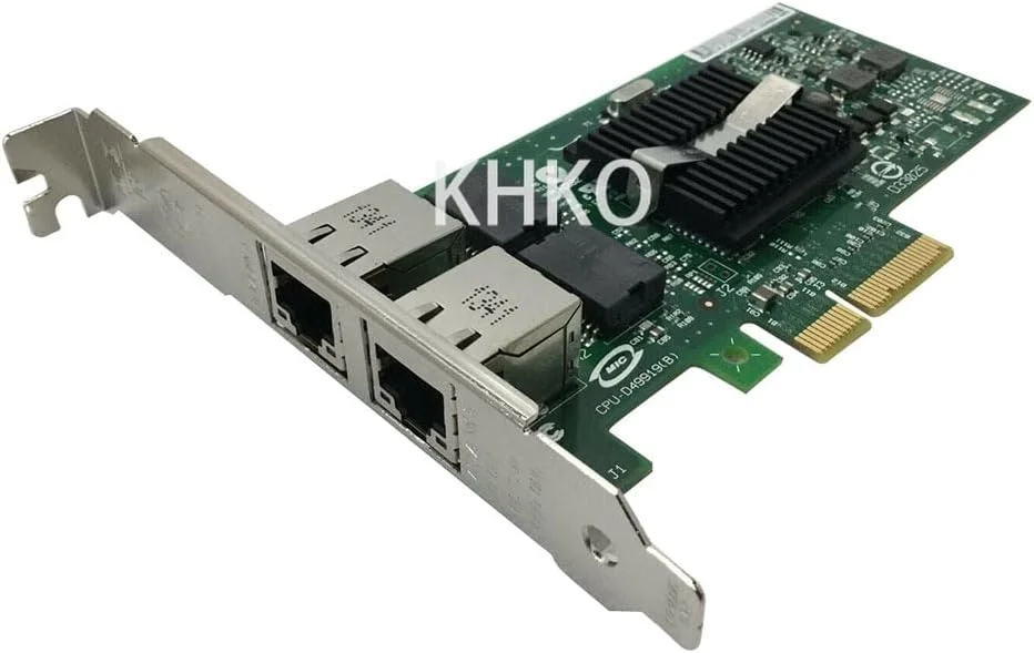 آداپتور اترنت دو پورت PCI-E RJ-45 اصلی، کارت آداپتور سرور Pro/1000 PT EXPI9402PTBLK، کارت شبکه RJ45 PCI-E x4 82571GB